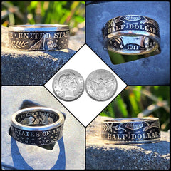 Half Dollars Coin Rings