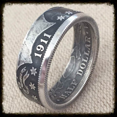 1898-1915 Barber Half Dollar - Makes a Beautiful Ring - Sizes Available 8 - 14.5 , Dollar Coin - Coin Jewelry Co, Coin Jewelry Co - Coin Rings - Quarters - Half Dollars - Silver Dollars 
 - 1